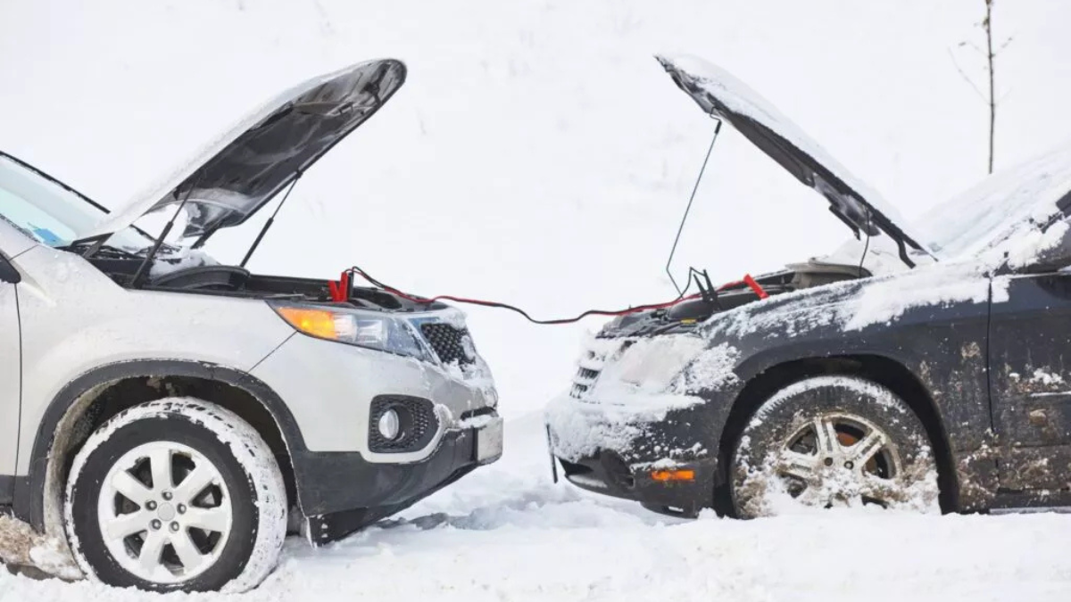 Batterie déchargée sous neige solution par câble