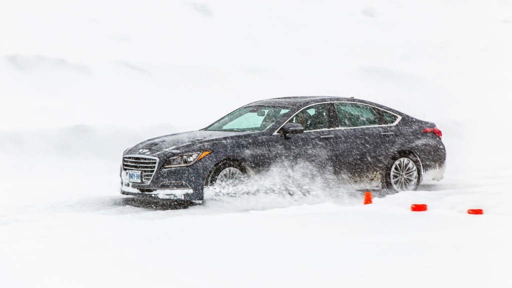 Test dynamique sur piste glacée 
